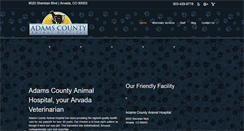 Desktop Screenshot of adamscountyanimalhospital.com