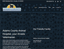 Tablet Screenshot of adamscountyanimalhospital.com